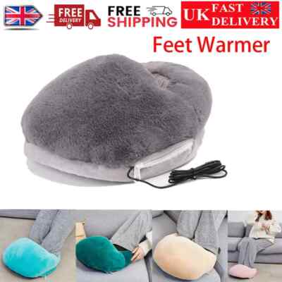 USB Heating Shoes Feet Warmer Slippers with Electric Heating Pad